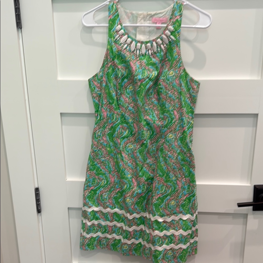 Lilly Pulitzer Green Halter Sundress Mini